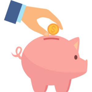 piggy bank save money with online tutoring