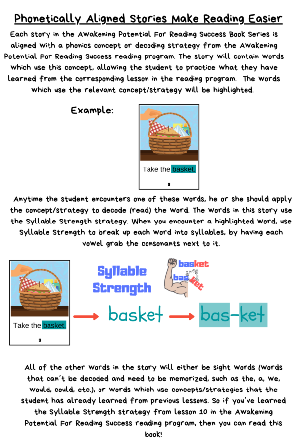 3 Phonetically Aligned Decodable Books: The Basket (ebook digital download) - Image 3