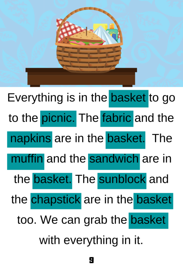 3 Phonetically Aligned Decodable Books: The Basket (ebook digital download) - Image 9