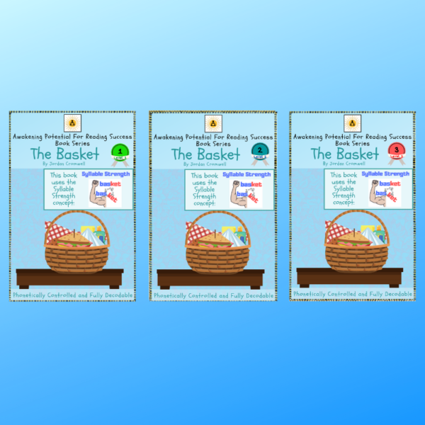 covers of 3 levels of the basket book