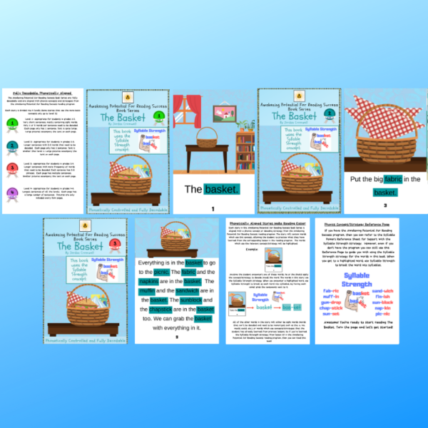 3 Phonetically Aligned Decodable Books: The Basket (ebook digital download) - Image 2