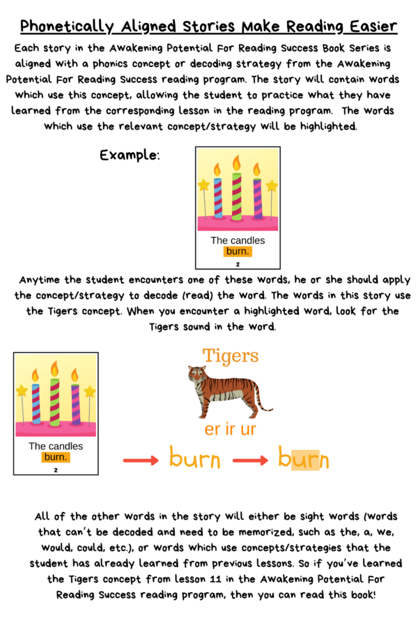 decodable phonics ebook The Birthday description