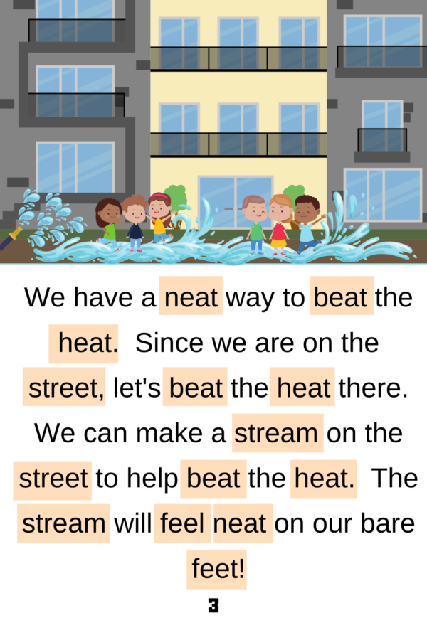 beat the heat decodable books level 3 example