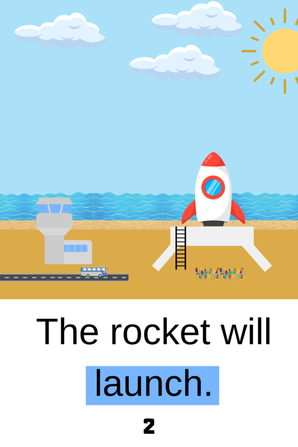 rocket launch decodable books level 1 example page