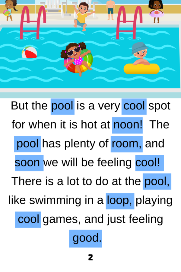 the pool demo page 3 decodable books