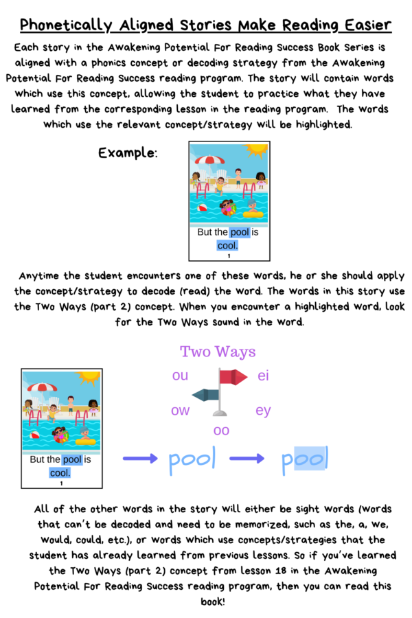 the pool concept page decodable books