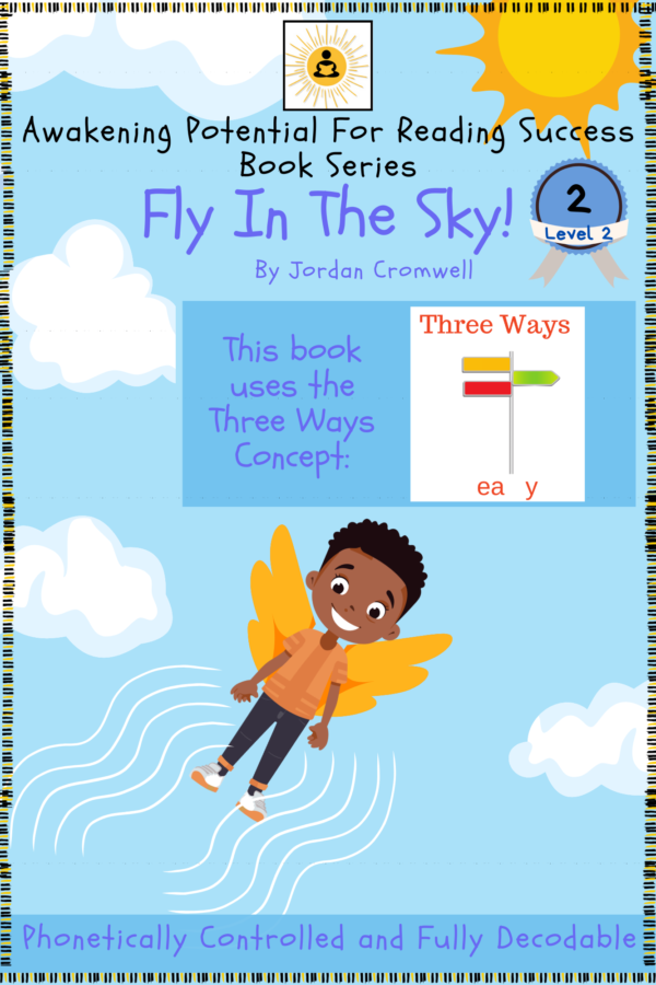 fly in the sky decodable books cover page level 2