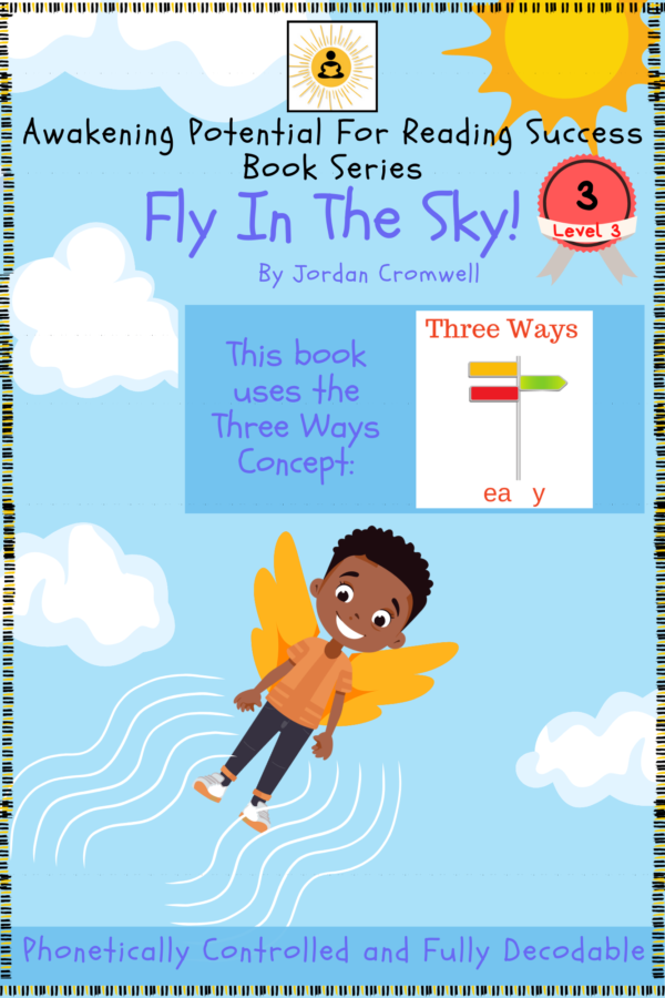 fly in the sky decodable books cover page level 3